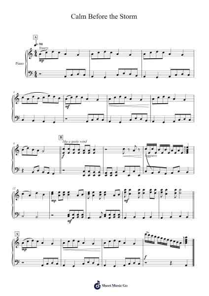 Calm Before the Storm Sheet Music by Emily Zalevsky-Arr.Shertram
