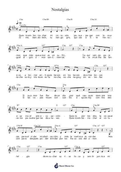 Nostalgias Sheet Music by Juan Carlos Cobian-Arr.Viten Sun
