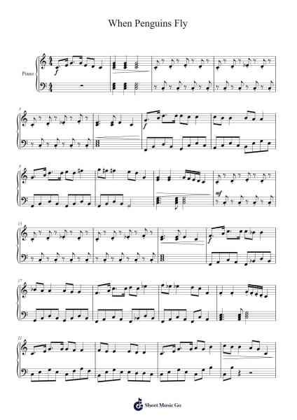 When Penguins Fly Sheet Music by Samuel Leong-Arr.Milpkins Drewdrich