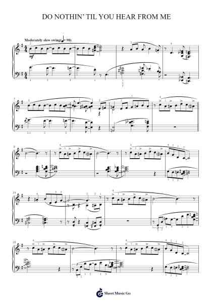 Do Nothin' Till You Hear From Me Sheet Music by Duke Ellington-Arr.Jefgiles Greren