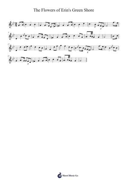 The Flowers of Erin's Green Shore Sheet Music by Misc tunes-Arr.Bardries Popelroy