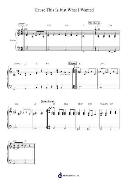 Cause This Is Just What I Wanted Sheet Music by Max Wegener-Arr.Manreade