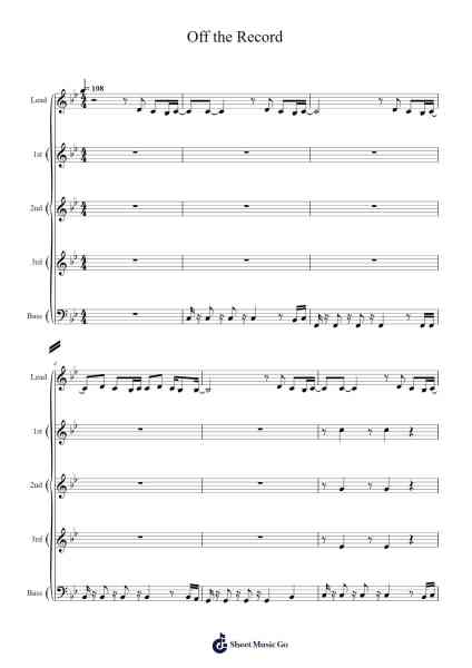 Off the Record Sheet Music by IVE-Arr.Besquinn