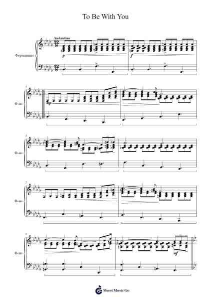 To Be With You Sheet Music by Bert Kaempfert-Arr.Tateearl Grantbroad