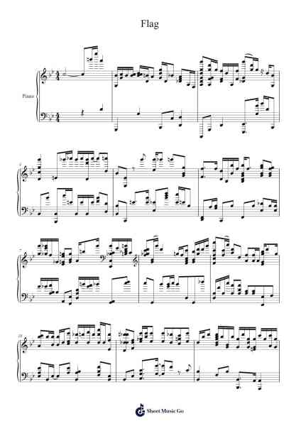 Flag Sheet Music by Wakana-Arr.Holmesmax