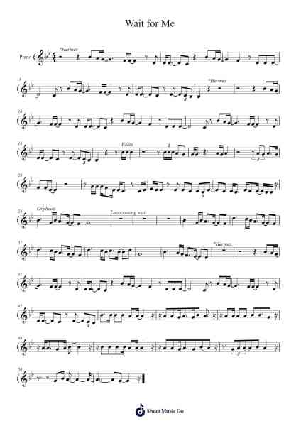 Wait for Me Sheet Music by Anaïs Mitchell-Arr.Moulboyce