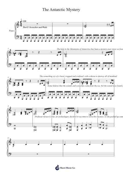 The Antarctic Mystery Sheet Music by Xavier Foster-Arr.Irbald Jouvier