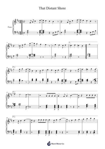 That Distant Shore Sheet Music by Rebecca Sugar-Arr.Brookecher Nicksie