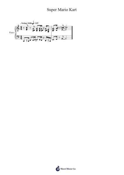 Super Mario Kart Sheet Music by Soyo Oka-Arr.Sanprice
