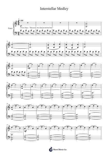 Interstellar Medley Sheet Music by Hans Zimmer-Arr.Leiflance Bessvian