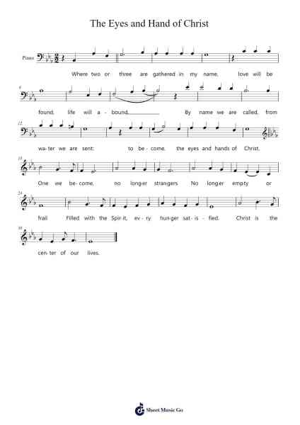 The Eyes and Hand of Christ Sheet Music by -Arr.Robva