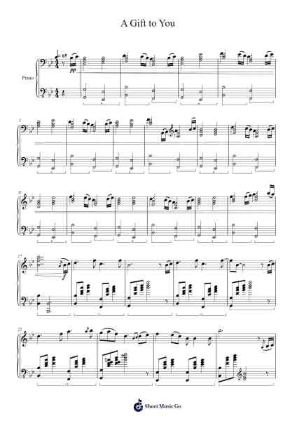 A Gift to You Sheet Music by classicalmemes/JPTOfficial-Arr.Lanhy