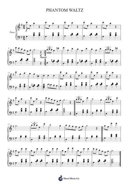 Phantom Waltz Sheet Music by H.J.W.-Arr.Nodric