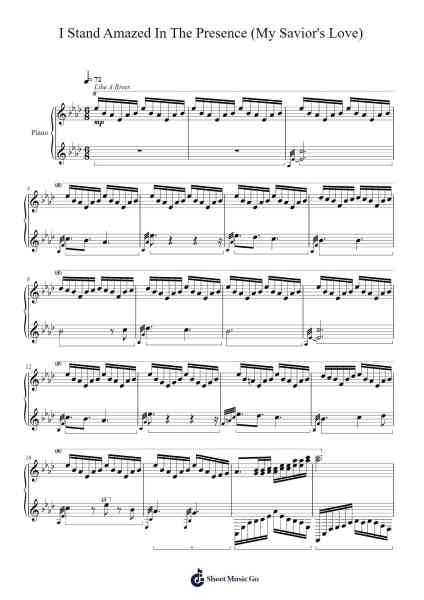 I Stand Amazed In The Presence (My Savior's Love) Sheet Music by Charles H. Gabriel-Arr.Gwensen