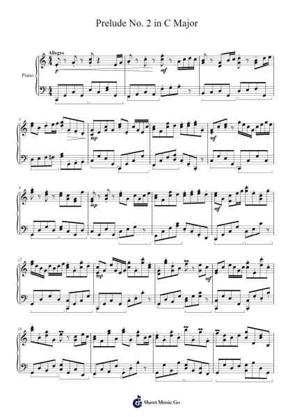 Prelude in C Major Sheet Music by Vadim V. Kornev-Arr.Lengiles Kathgen