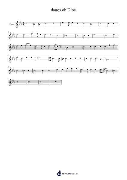 danos oh Dios Sheet Music by undefined-Arr.Evertrine Curcent