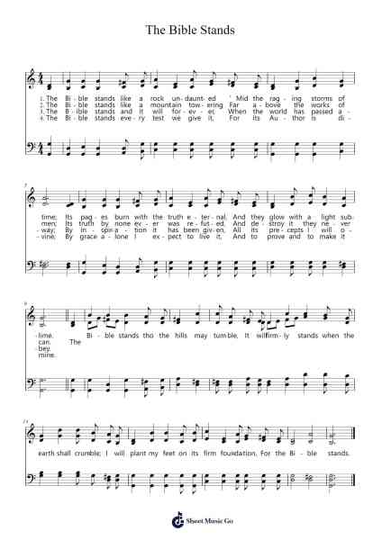The Bible Stands Sheet Music by Haldor Lillenas-Arr.Betrae Rooqe
