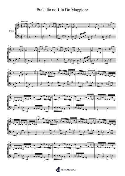 Preludio No. 1 in C Major Sheet Music by Sascolm-Arr.Xanbriel Rague