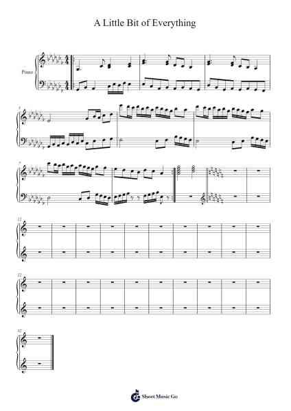 A Little Bit of Everything Sheet Music by Dawes-Arr.Zarol Hayleste