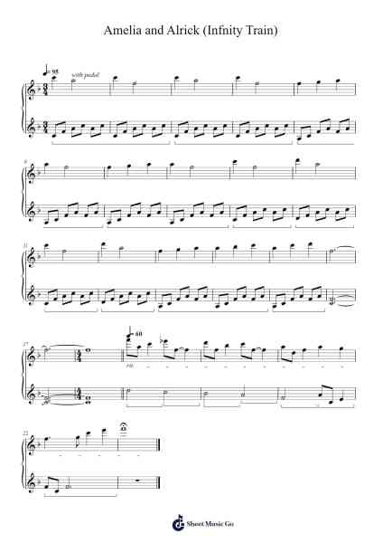Amelia and Alrick (Infinity Train) Sheet Music by Morgan Z Whirledge-Arr.Drylie