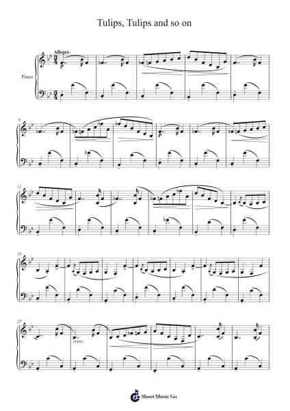 Tulips Sheet Music by Srikanth RC Cherukupalli-Arr.Subill