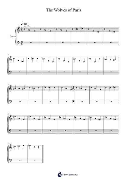 The Wolves of Paris 樂譜由 Connor Cochrane - 編曲 Swinfred Clarkdiah