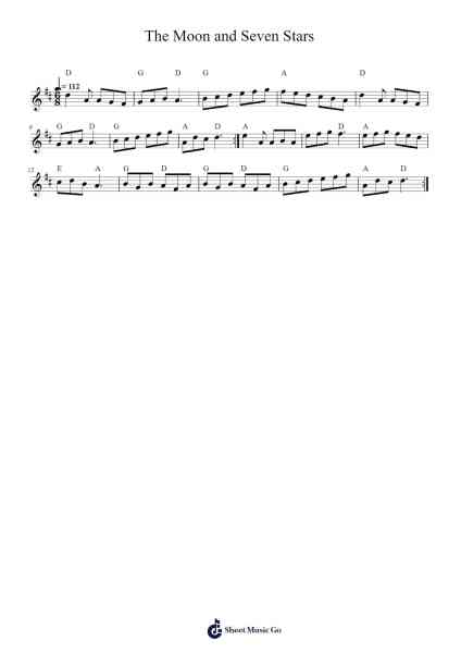 The Moon and Seven Stars Sheet Music by Julian Chambers-Arr.Hobbaird Birdsibyl