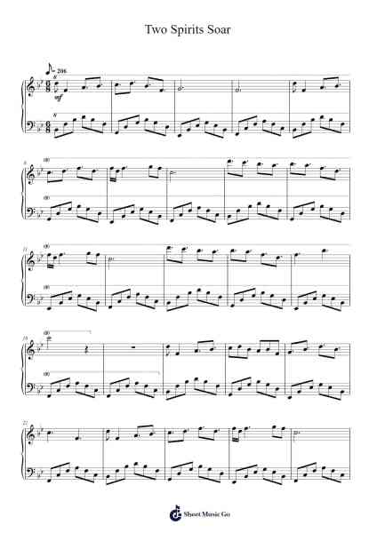 Two Spirits Soar Sheet Music by Brian Crain-Arr.Joeges