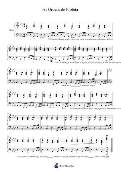 As Ordens do Profeta Sheet Music by Almir Rosa-Arr.Mollkerr