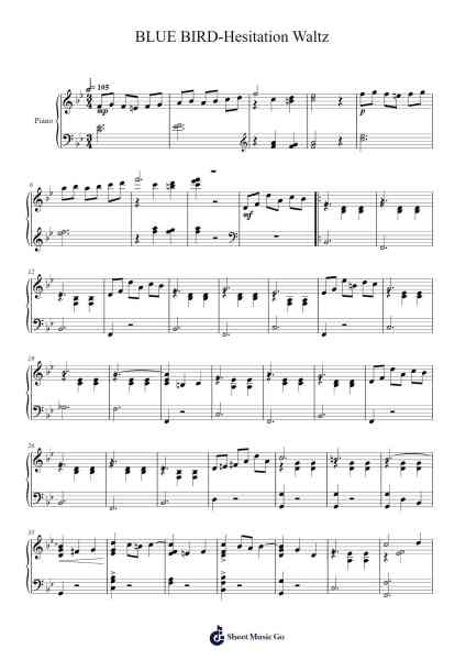 Hesitation Waltz Ноты для фортепиано от Abe Olman-Arr.Leethey Yvetteroll