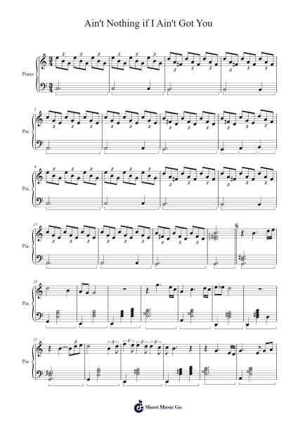 Ain't Nothing if I Ain't Got You Sheet Music by Alicia Keys-Arr.Graril