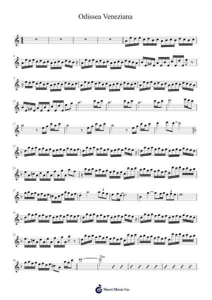 Odissea Veneziana Sheet Music by Rondò Veneziano-Arr.Wheatmia