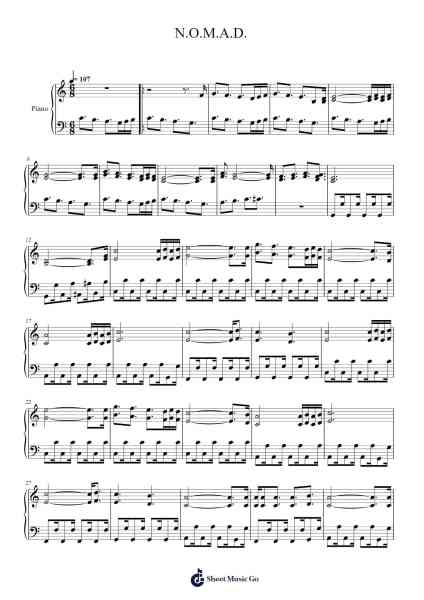 N.O.M.A.D. Sheet Music by Fred Gray/Bert Lown/Dave Bennett/Chauncey Gray/Fred Hamm-Arr.Kentfred
