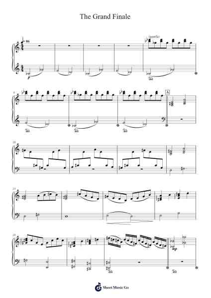 The Grand Finale Sheet Music by Danny Elfman-Arr.Jesret