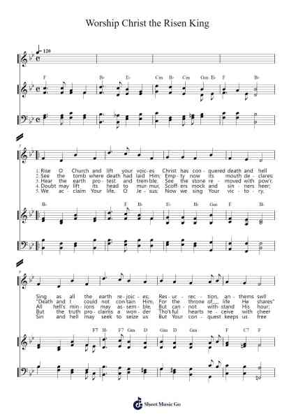 Worship Christ the Risen King Sheet Music by Henry T. Smart-Arr.Huttbins