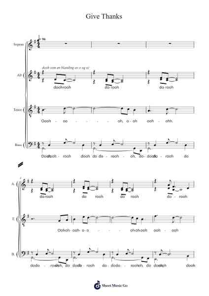 Give Thanks Sheet Music by Henry Smith-Arr.Keatsyoung