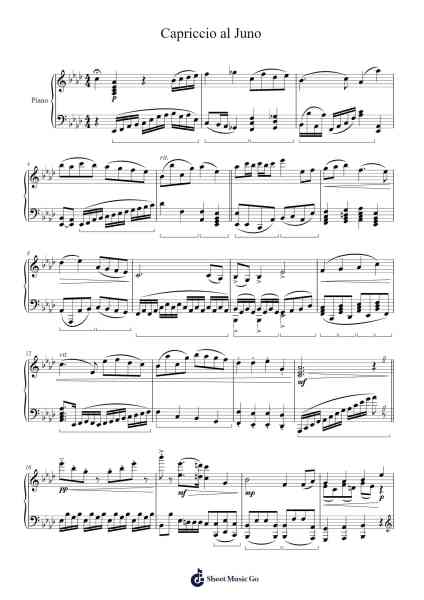 Capriccio al Juno Sheet Music by Denthia Toddreg-Arr.Bairdted Fage