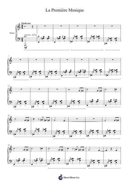 La Première Musique Sheet Music by G. Ramalho-Arr.Demplis