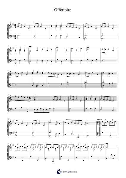 Offertoire Sheet Music by Louis Archimbaud-Arr.Totience Queesom