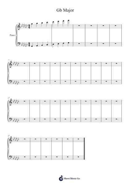 Gb Major Sheet Music by Anna Wermuth-Arr.Cookien Dolckens