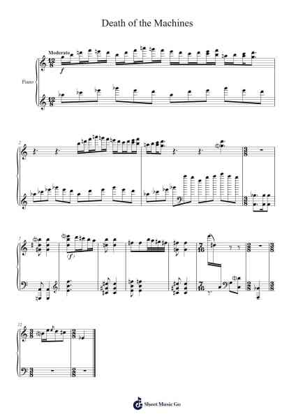Sonatina "Death of the Machines" Sheet Music by George Antheil-Arr.Pipril