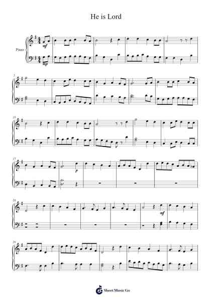 He is Lord Sheet Music by Tollie Mitchell-Arr.Nyroy Vebe