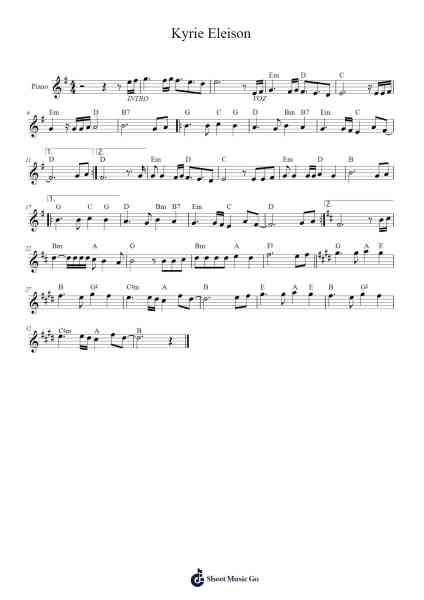 Kyrie Eleison Sheet Music by Viwylde Werdad-Arr.Fasil Murseph