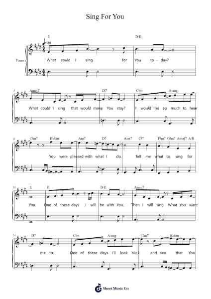 Sing For You Sheet Music by Joseph Pugh-Arr.Lytckey Comnel