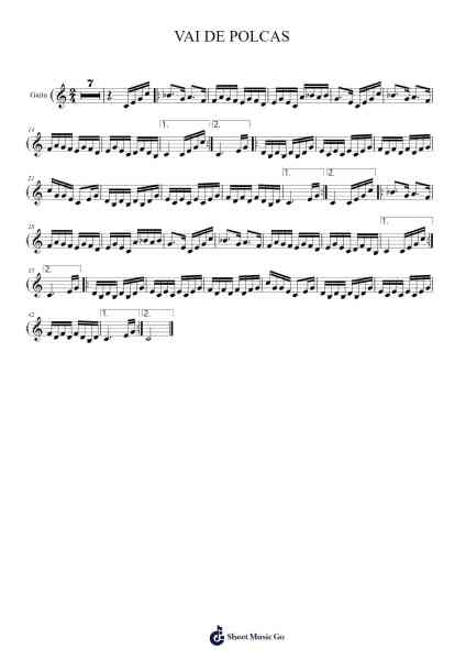VAI DE POLCAS Sheet Music by alejandrobrin-Arr.Browneclaude Petmond