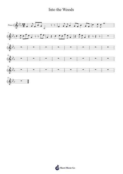 Into the Woods Sheet Music by Georking Surlon-Arr.Thodorelass