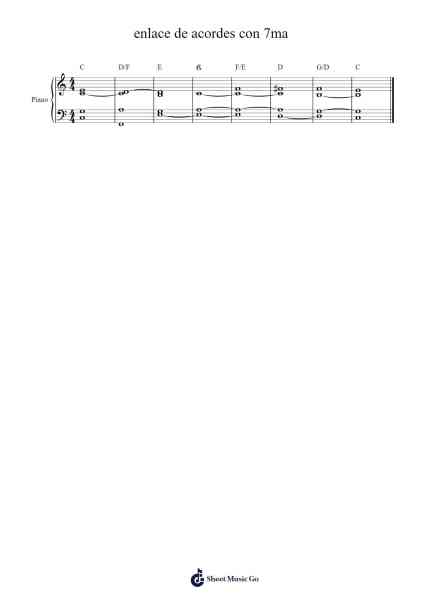 enlace de acordes con 7ma Sheet Music by undefined-Arr.Oisensel Hilget