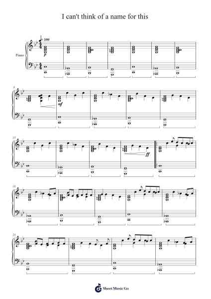 I can't think of a name for this Sheet Music by Karsten Moses-Arr.Bercob