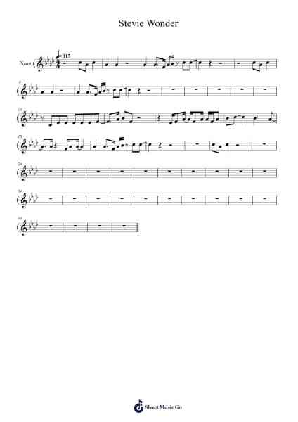 Stevie Wonder Sheet Music oleh Stevie Wonder-Arr.Lytnoah
