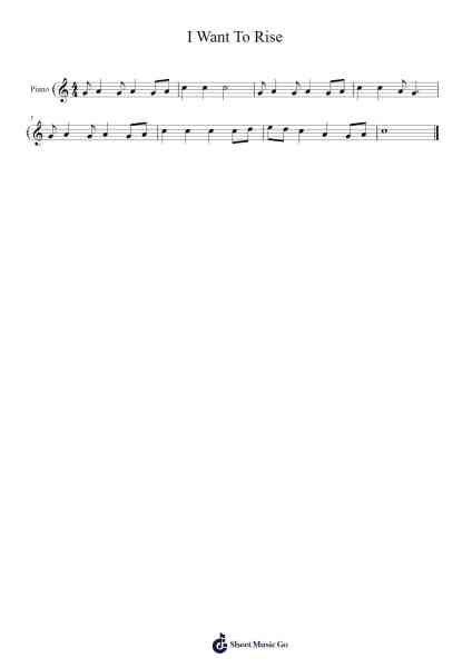 I Want To Rise Sheet Music by Turkey Folk Song-Arr.Palo